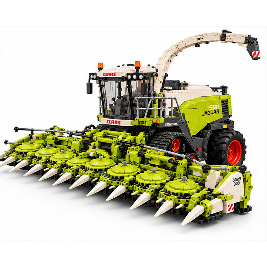 CLAAS JAGUAR 990 TERRA TRAC displayed in home office collector shelf and farm setting