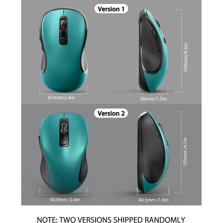 Souris informatique sans fil ergonomique silencieuse, 3 niveaux de DPI