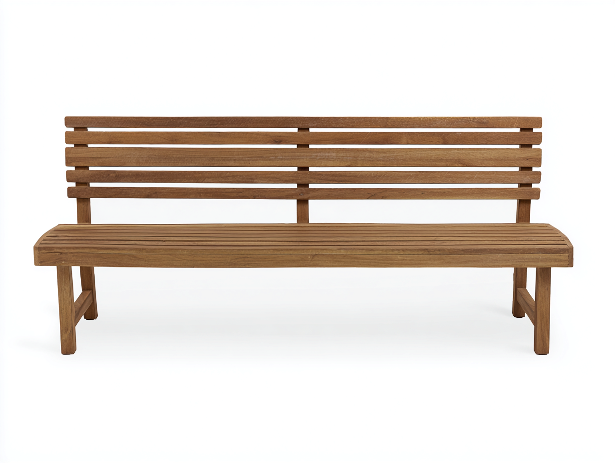 Bancos de jardín de madera 160x55x85 cm - Marrón - Diseño natural para exterior-Nestmyshop