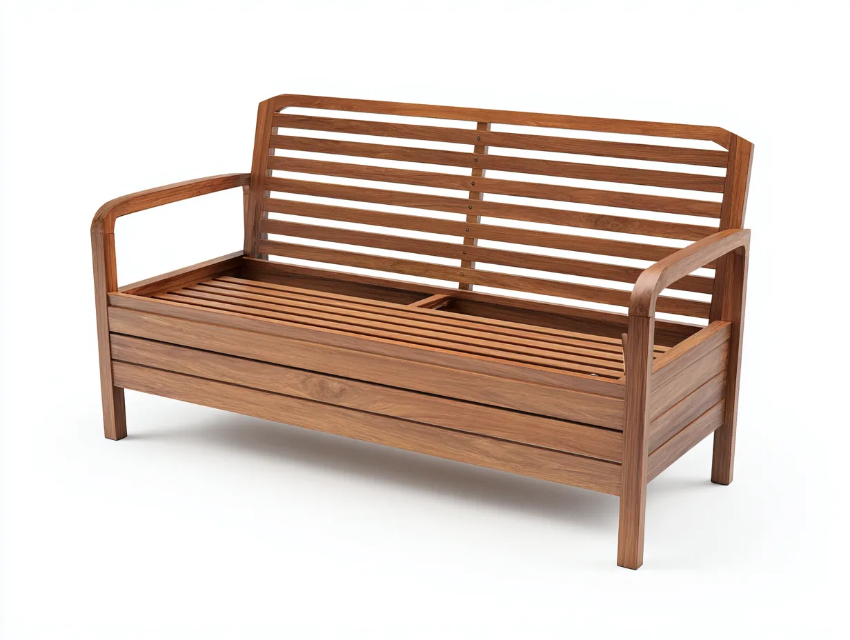 Bancos de jardín de madera 140x60x90cm - marrón - diseño funcional con respaldo-Nestmyshop