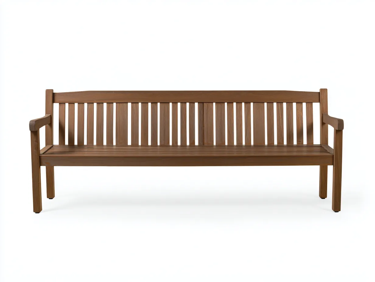 Banco de jardín de madera 180x55x85 cm - Madera marrón - Estilo clásico-Nestmyshop
