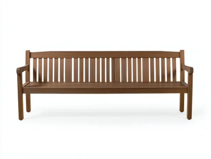 Banco de jardín de madera 180x55x85 cm - Madera marrón - Estilo clásico-Nestmyshop