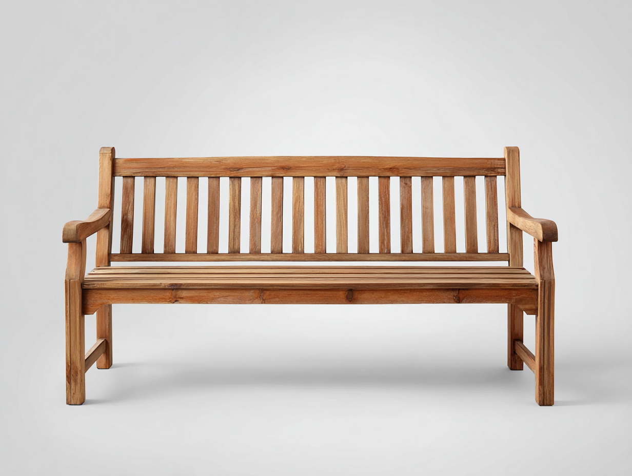 Banco de jardín de madera 160x55x90 cm - marrón - diseño clásico-Nestmyshop