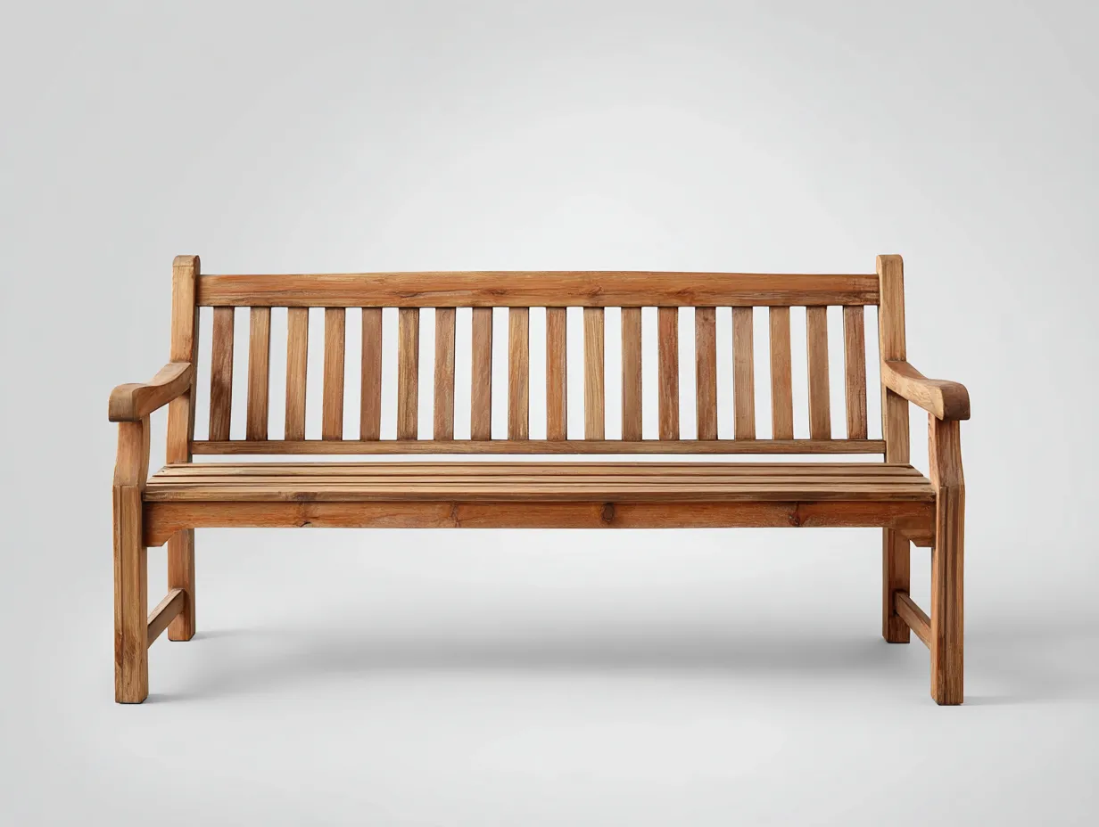 Banco de jardín de madera 160x55x90 cm - marrón - diseño clásico-Nestmyshop