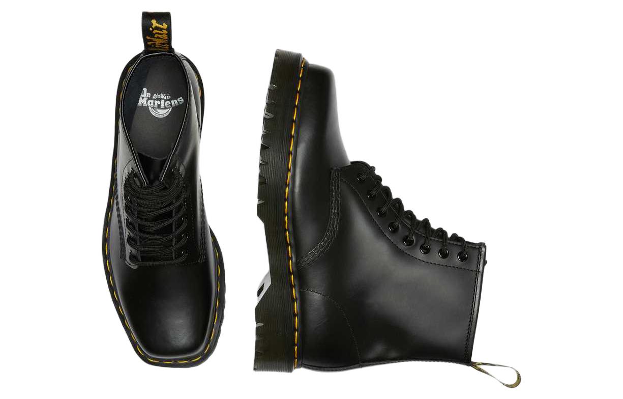 Dr. mtthhartens 1460 Bex Squared Toe Leather Lace Up 'Black' 27886001