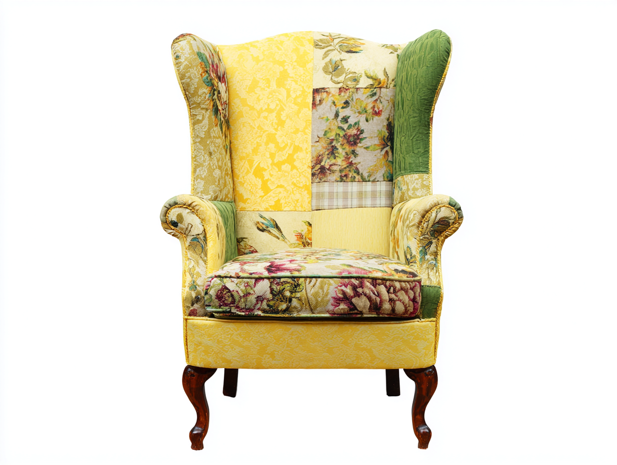 Sillón tapizado 80x85x100 cm - Multicolor - Estilo clásico-Cozygoloft