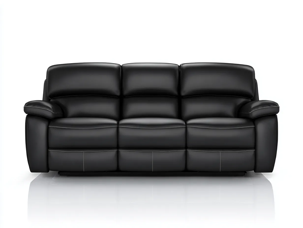 Sofá reclinable 200x95x100 cm - Negro - Estilo moderno-Cozygoloft