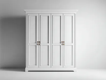 Armarios de madera 180x60x200cm - blanco - diseño clásico elegante-Cozygoloft