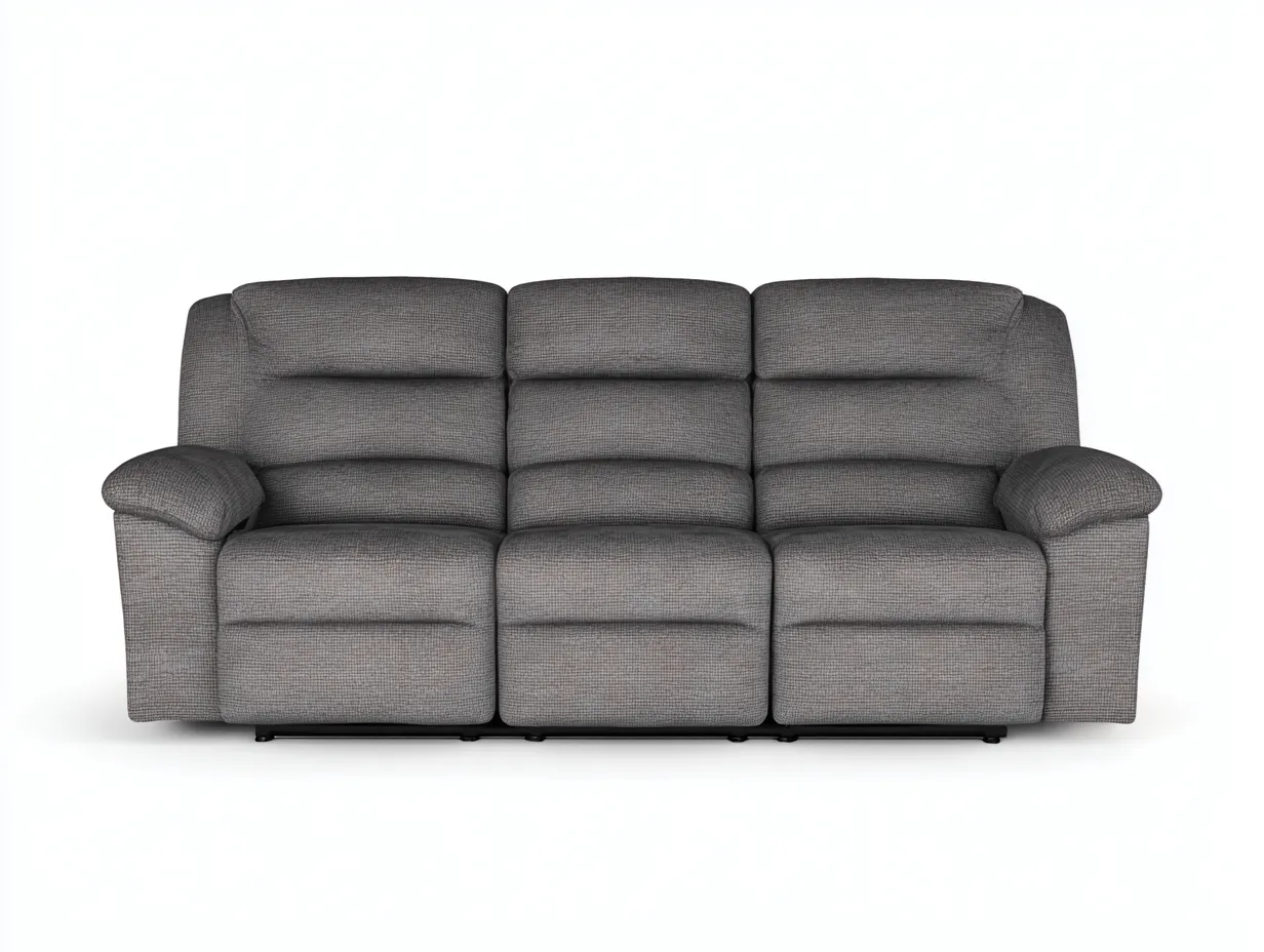 Sofá reclinable 210x96x102 cm - Gris - Estilo contemporáneo-Cozygoloft