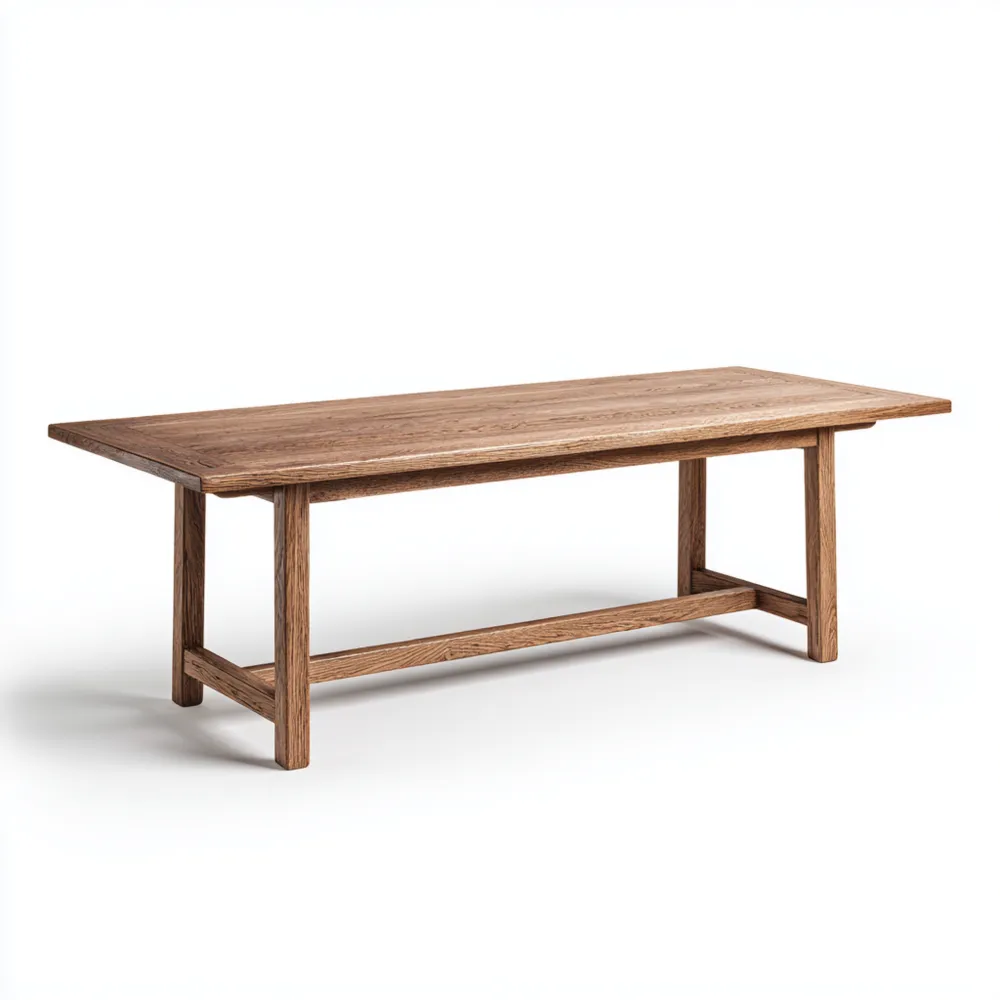 Table à manger Bois de chêne 200x90x75 cm – Design rustique