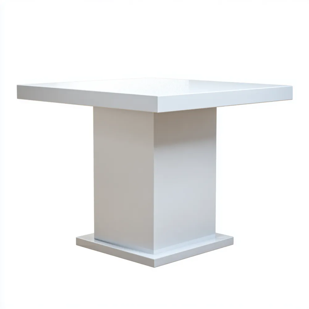 Table à manger Carrée 75x75x75 cm – Blanc – Design Contemporain
