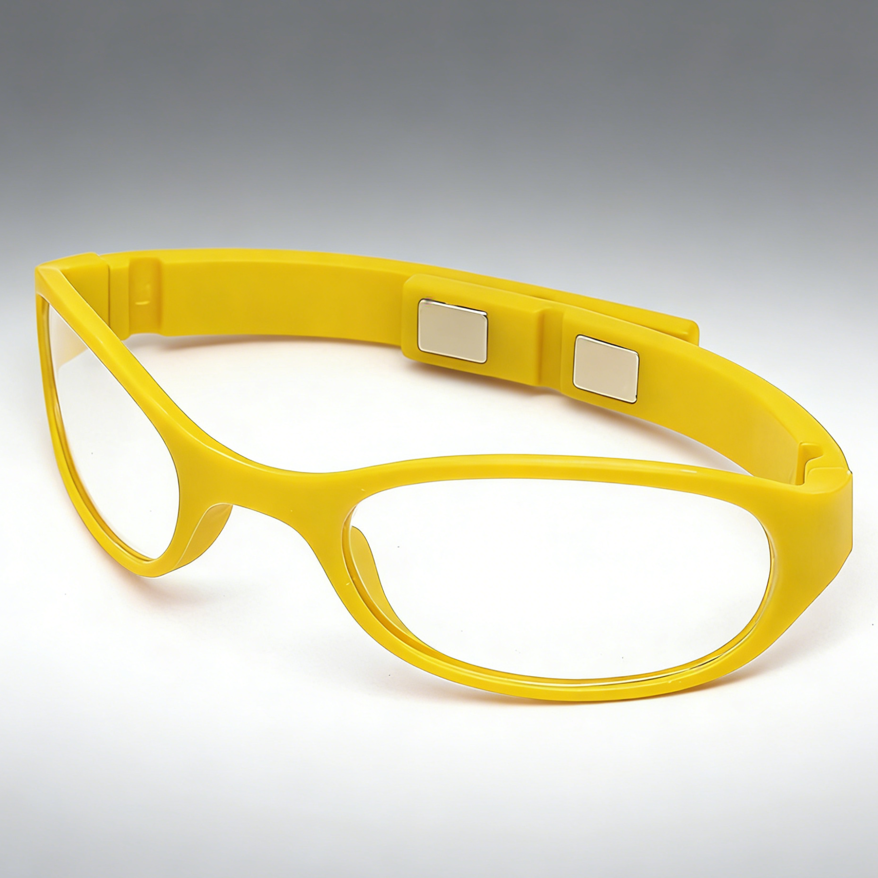 Portable wrist mounted magnetic folding reading glasses