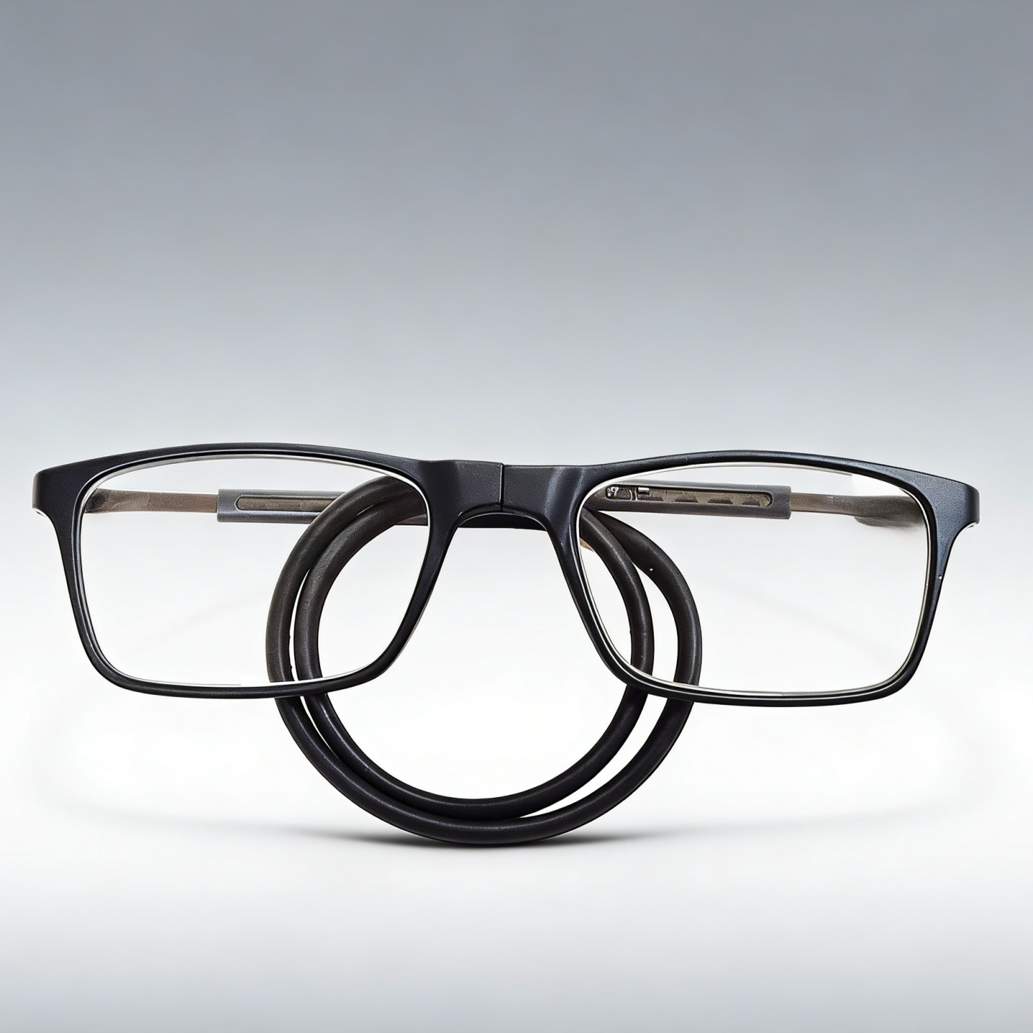Portable magnetic reading glasses with hanging ropes