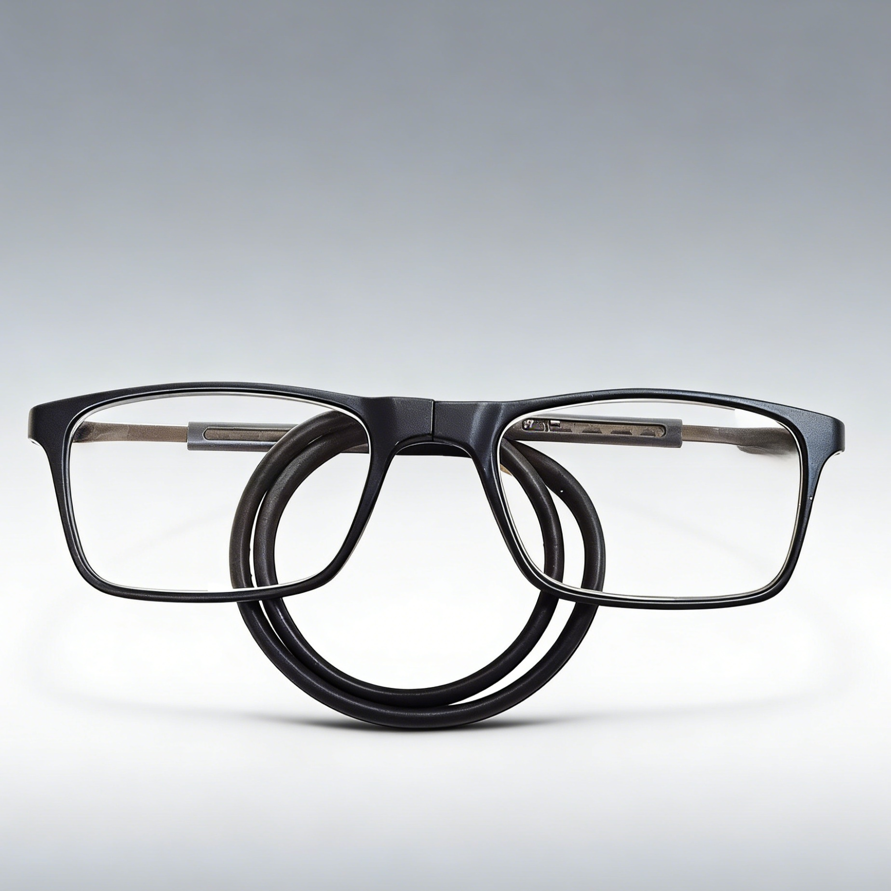 Portable magnetic reading glasses with hanging ropes