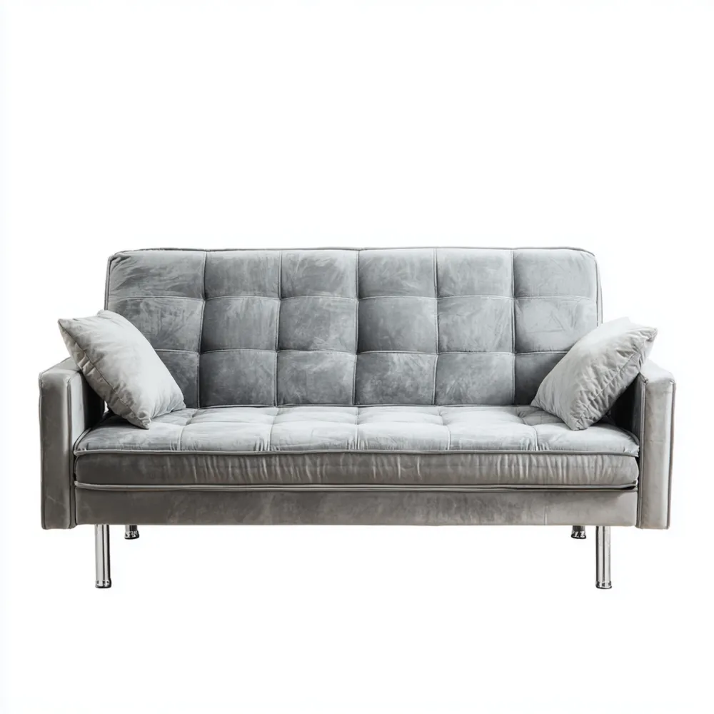 Divano due posti tessuto 180x85x95 cm – Grigio – Design moderno