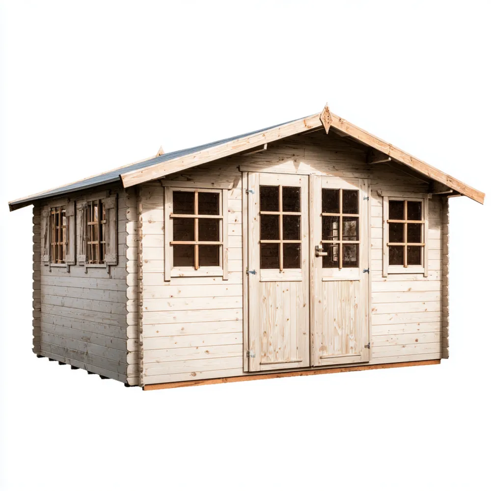 Casetta da giardino in legno 350x250x230 cm - Stile rustico