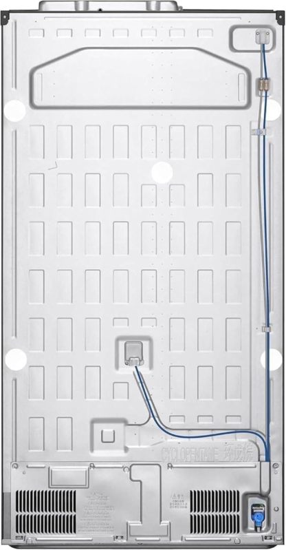 LG GSGV81PYLL Side by Side Kühlschrank, Klasse E, 635 L, Instaview, Kühlschrank mit Gefrierfach, Eis-, Crushed Ice- Wasserspender, Total NoFrost, Smart Inverter Kompressor, Wi-Fi