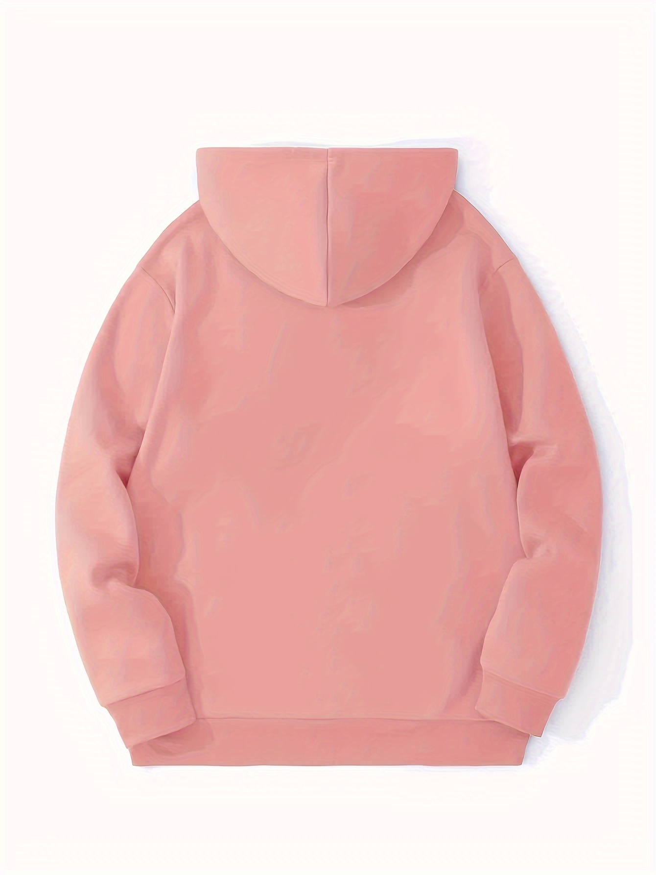 mens casual solid basic hooded sweatshirt streetwear for winter fall as gifts details 1