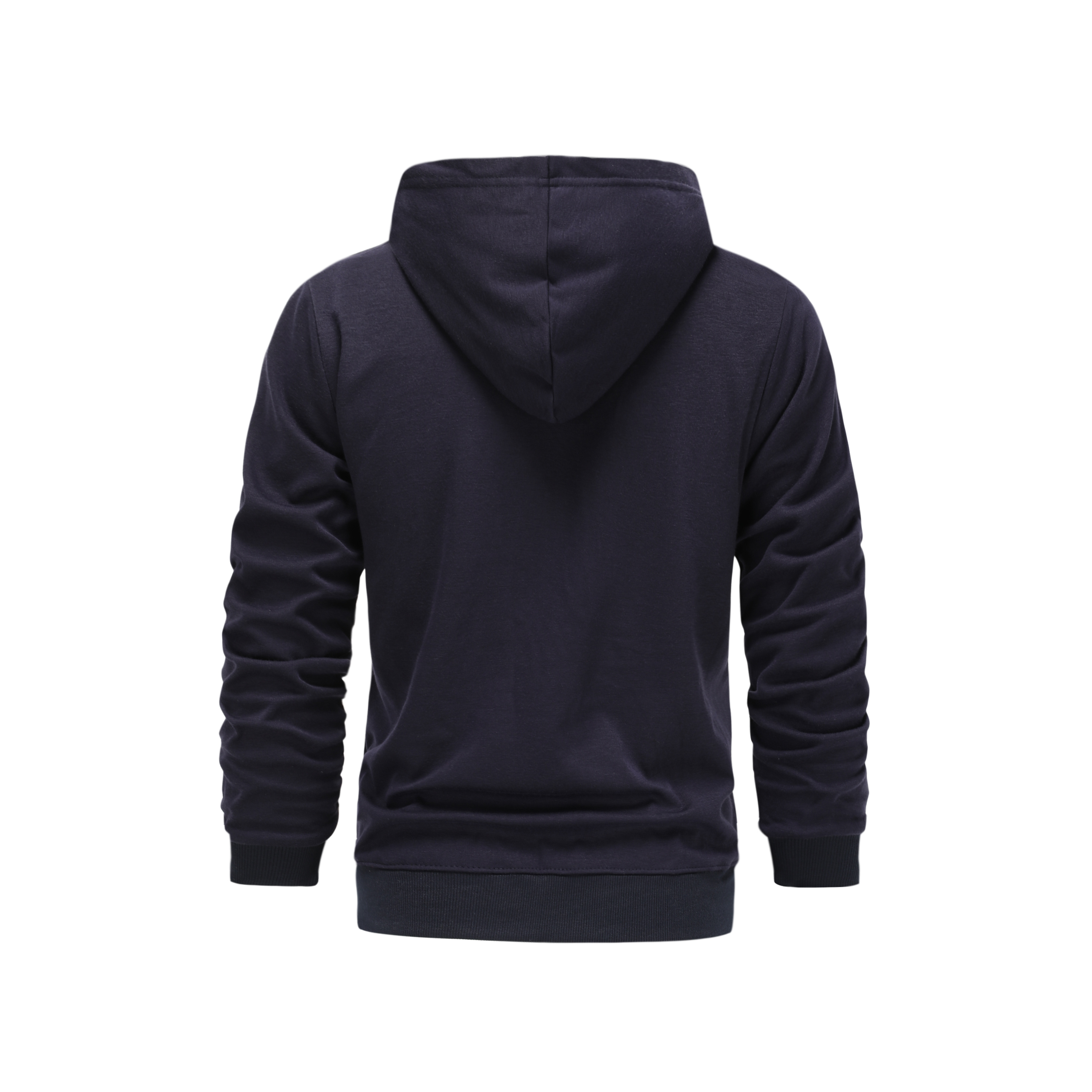 long sleeve mens casual zipper hoodie with kangaroo pocket drawstring pocket zipper hoodie details 7