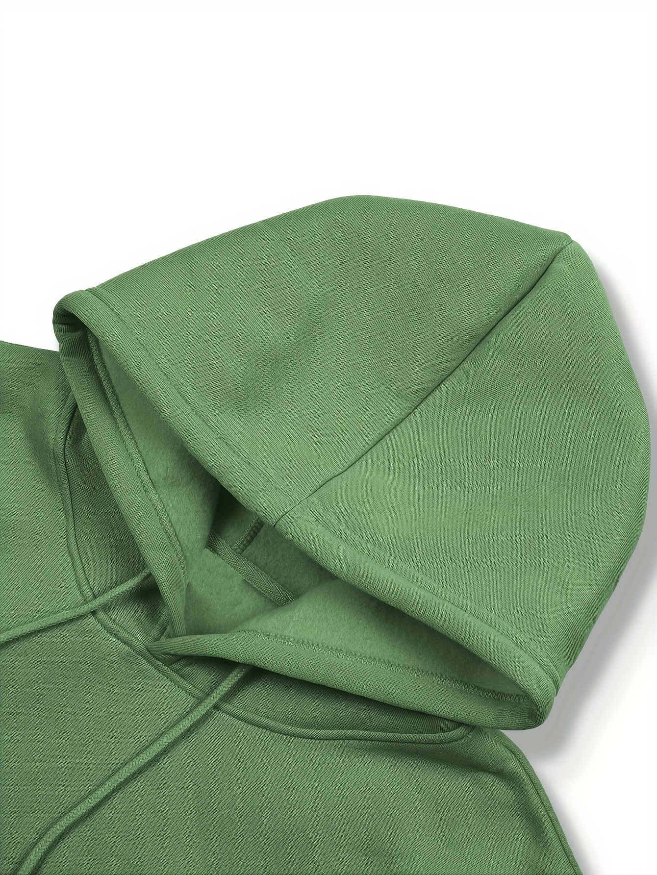 mens casual solid basic hooded sweatshirt streetwear for winter fall as gifts details 12