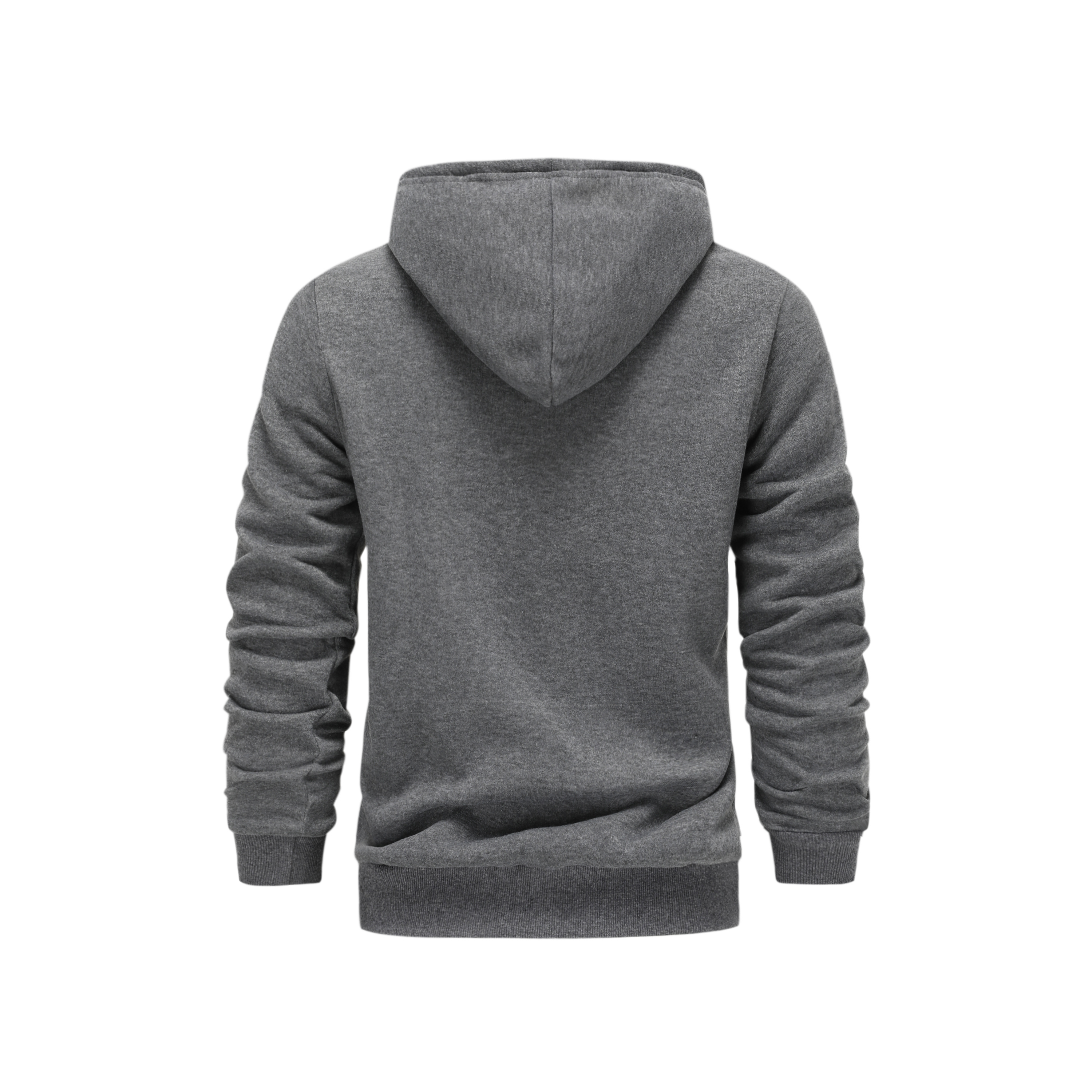 long sleeve mens casual zipper hoodie with kangaroo pocket drawstring pocket zipper hoodie details 1