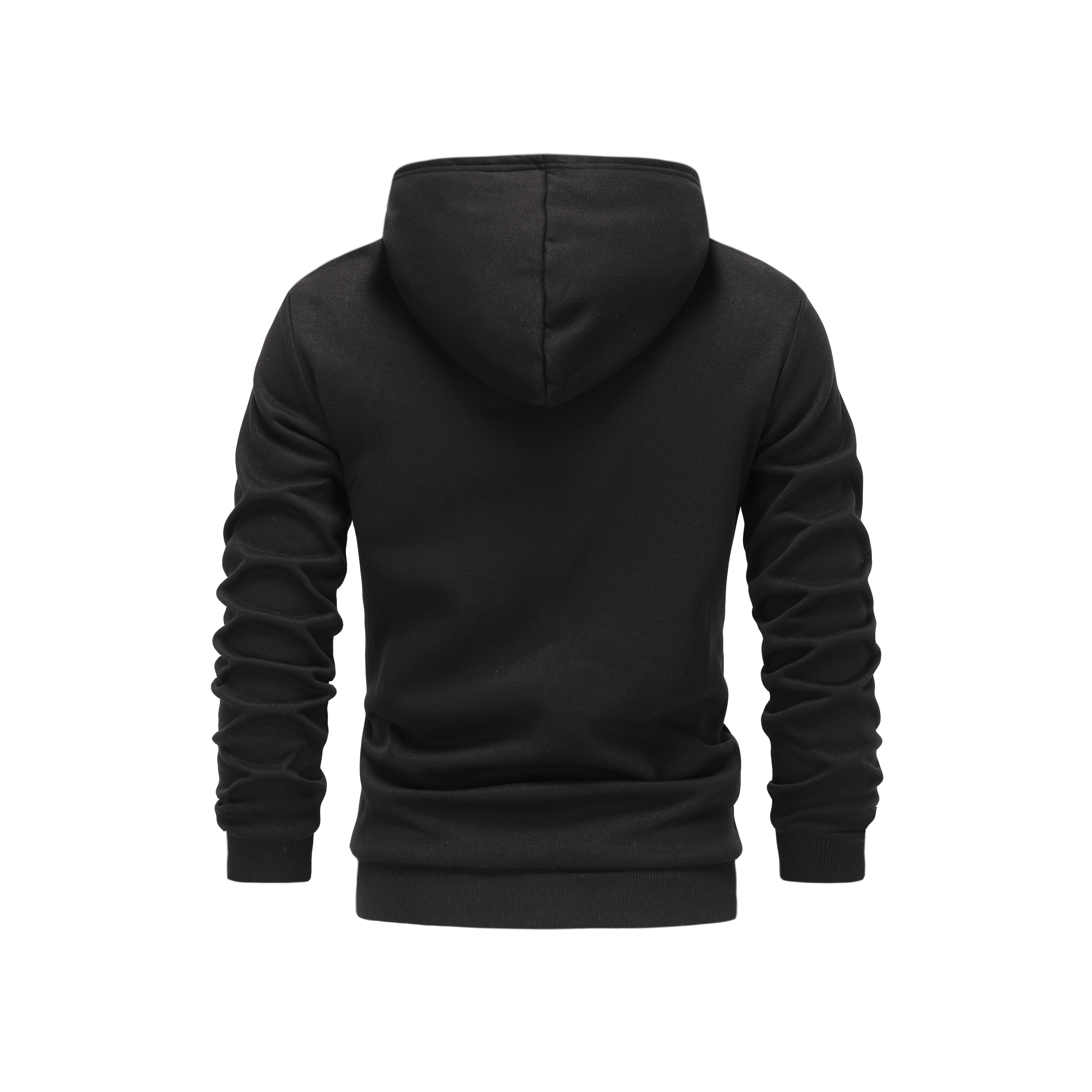 long sleeve mens casual zipper hoodie with kangaroo pocket drawstring pocket zipper hoodie details 13