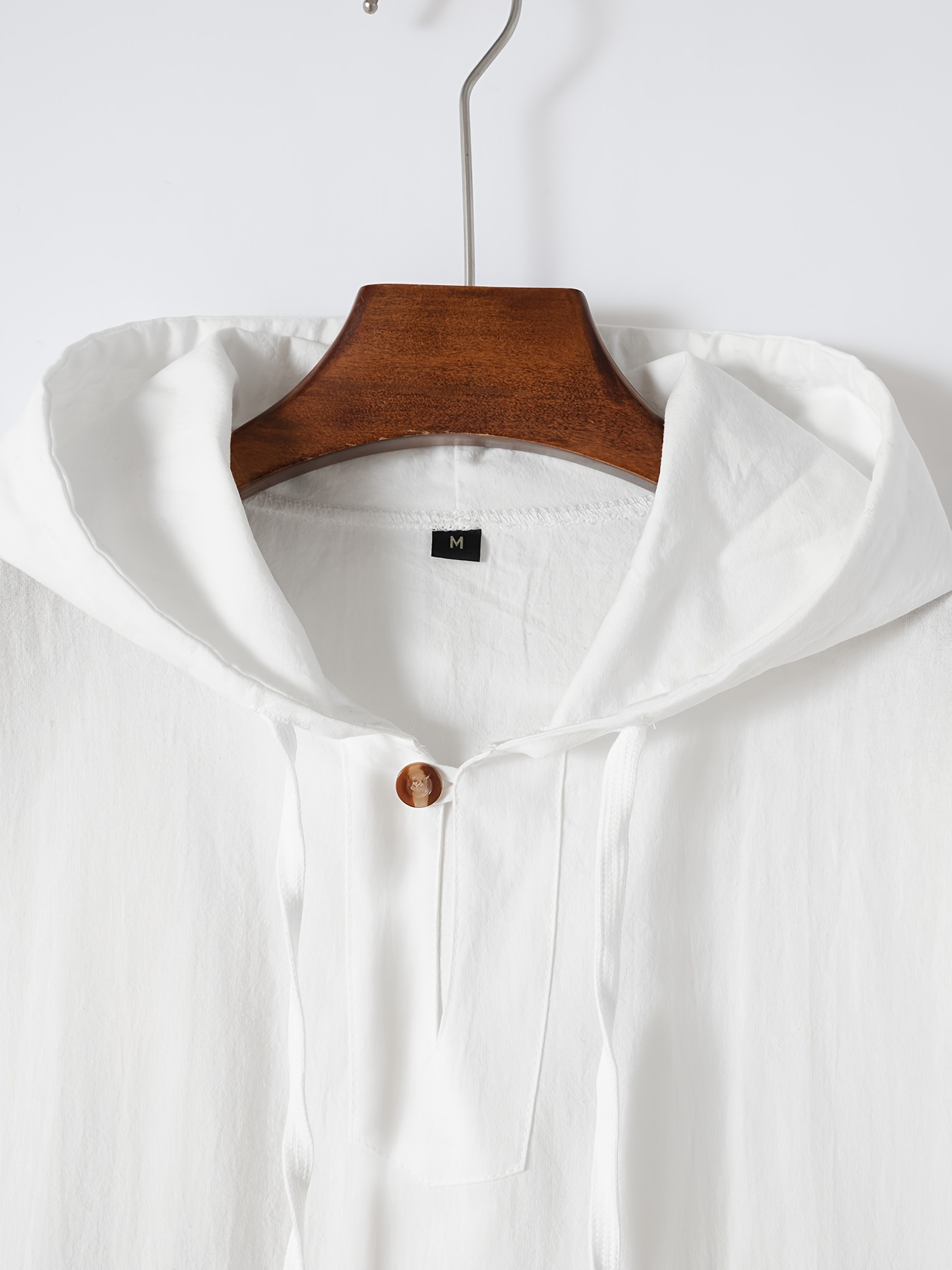 mens solid color cotton linen sleeveless hooded pullover shirt sporty style casual summer tank top details 23