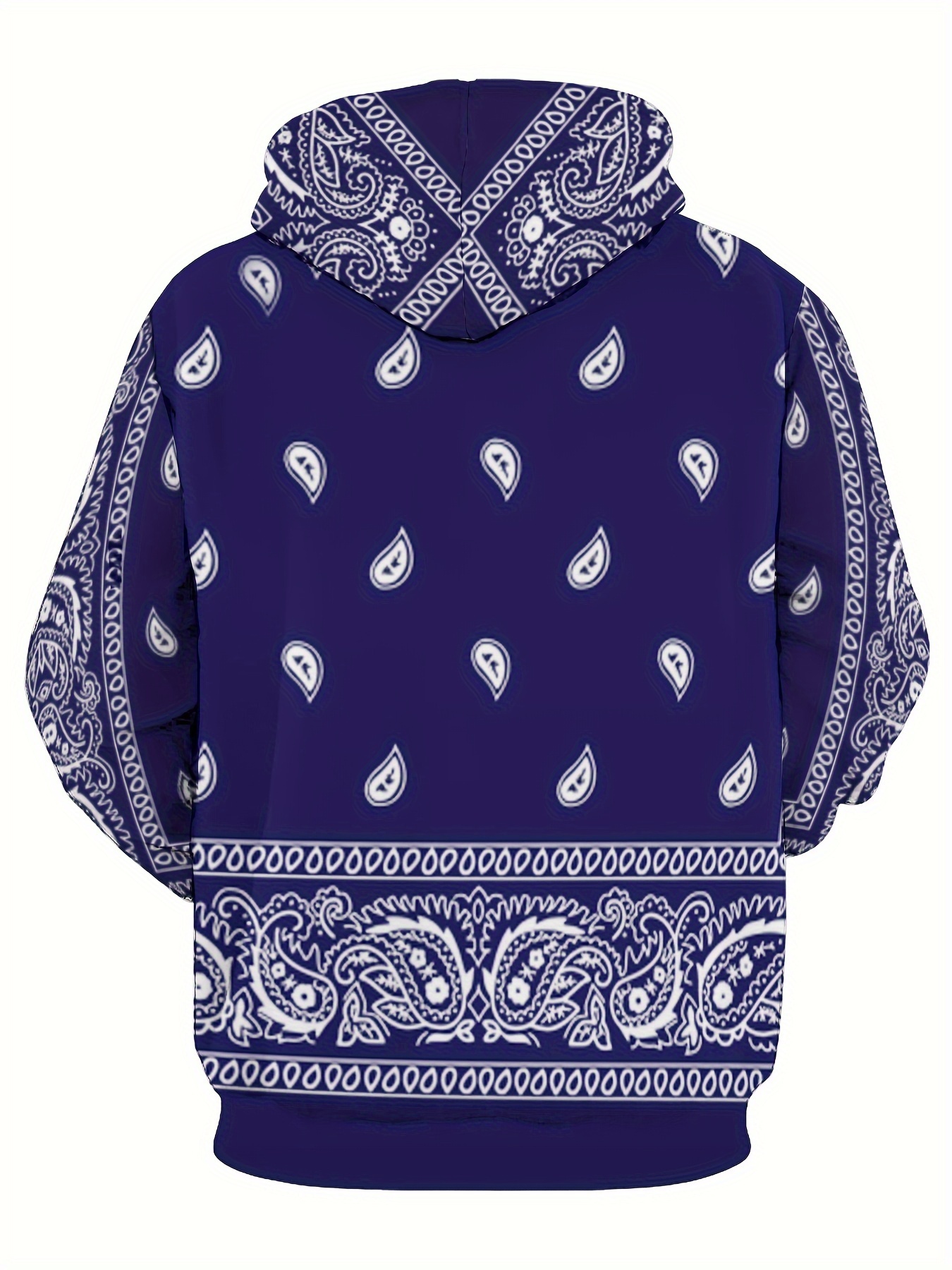 creative cashew pattern print hoodie cool hoodies for men mens casual graphic design hooded sweatshirt with kangaroo pocket streetwear for winter fall as gifts details 3