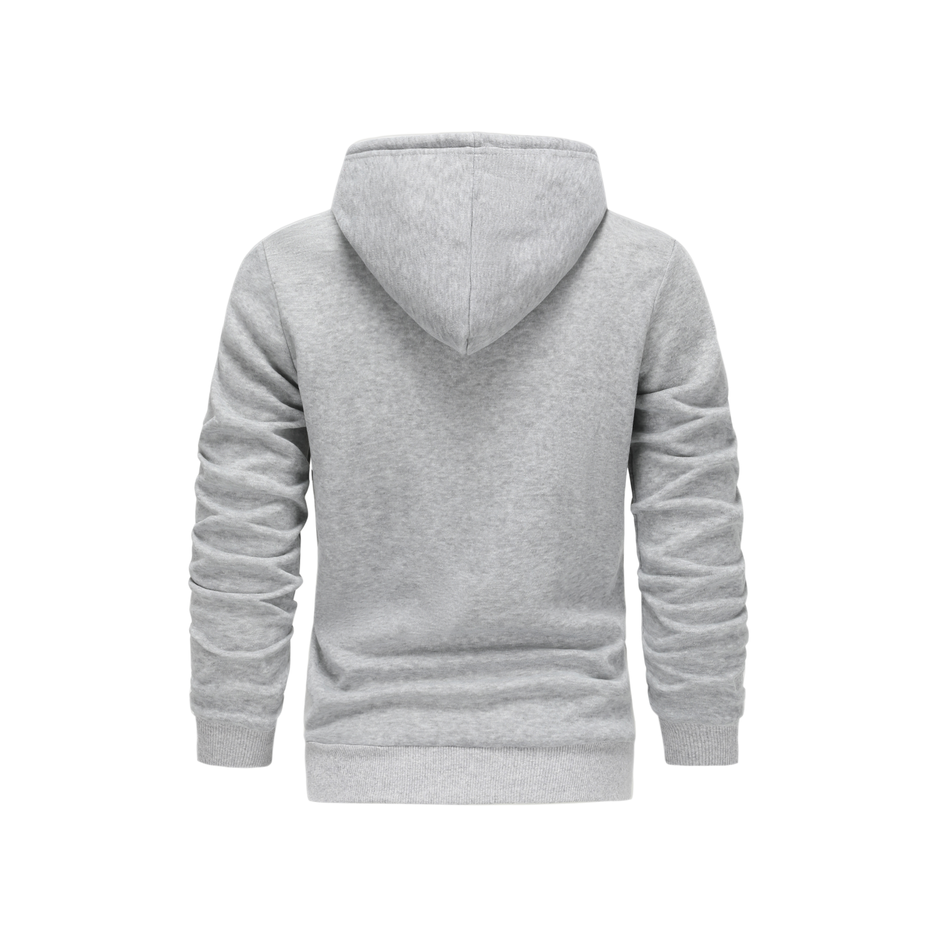 long sleeve mens casual zipper hoodie with kangaroo pocket drawstring pocket zipper hoodie details 5