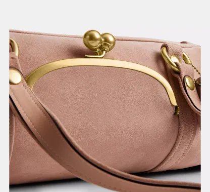 Kisslock Barrel Bag