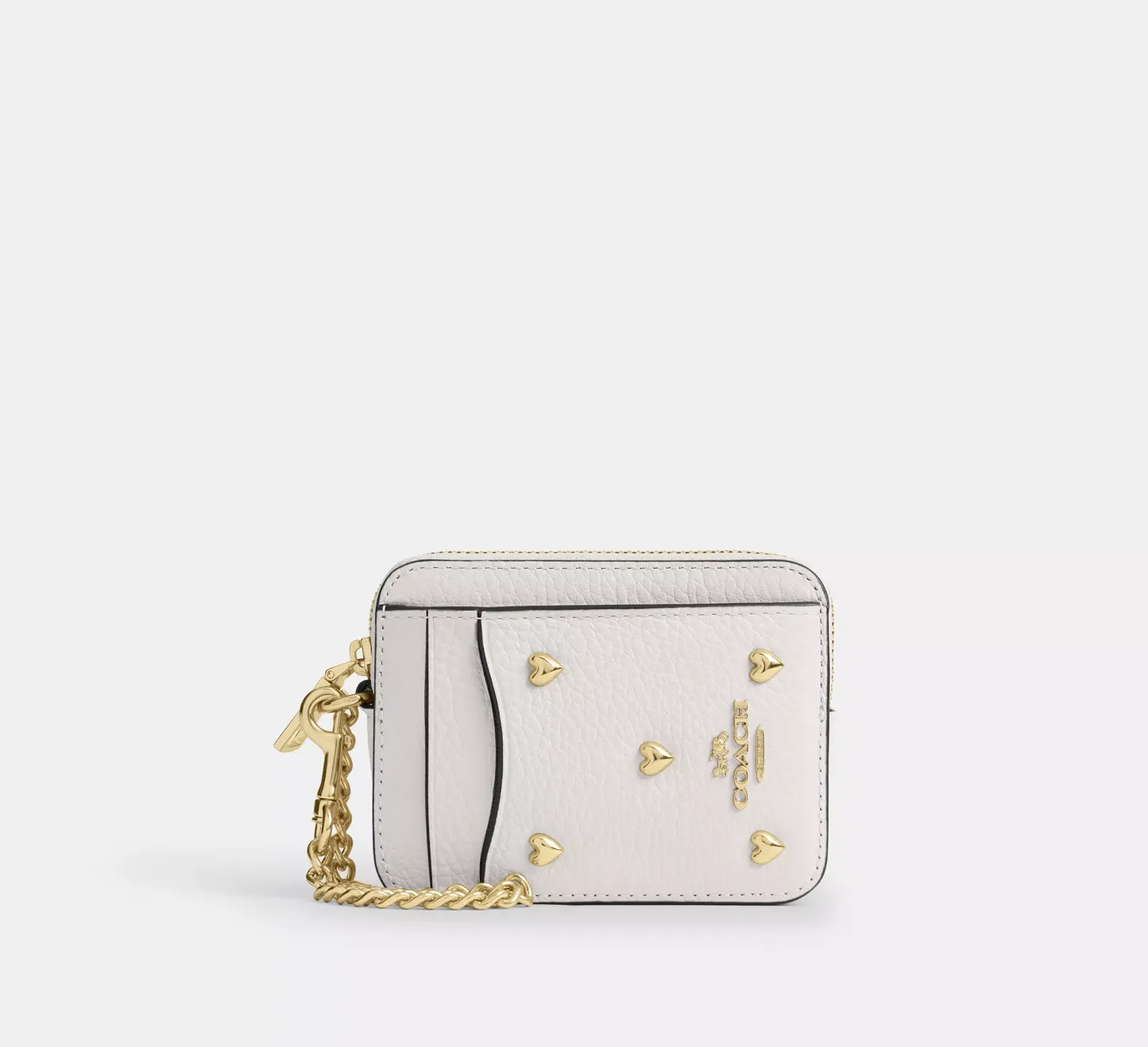 Zip Card Case With Cherry Print