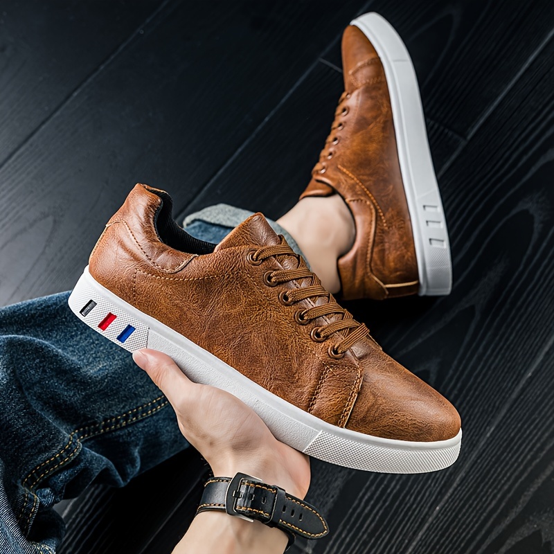 Men's shoes spring new casual oversized men's sports flat sole shoes trend versatile work shoes