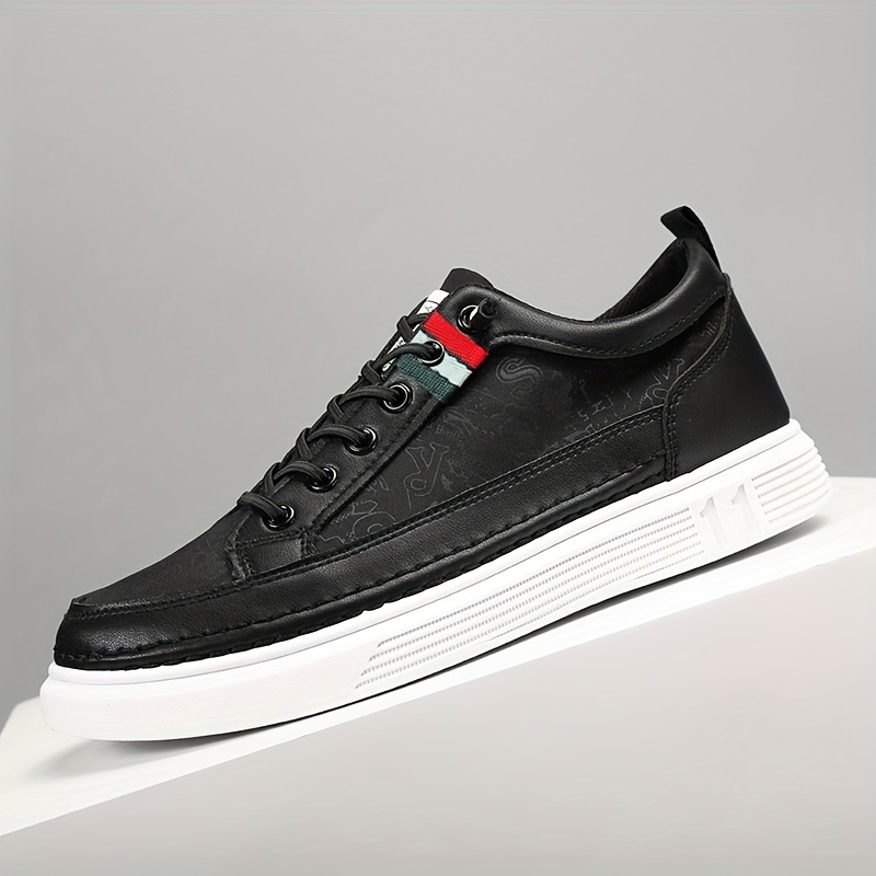 Men's All-Season Skate Shoes - Casual Gray Canvas Sneakers with White Rubber Sole, Non-Slip, Comfort Fit | Elastic Laces & EVA Insole for Casual Attire