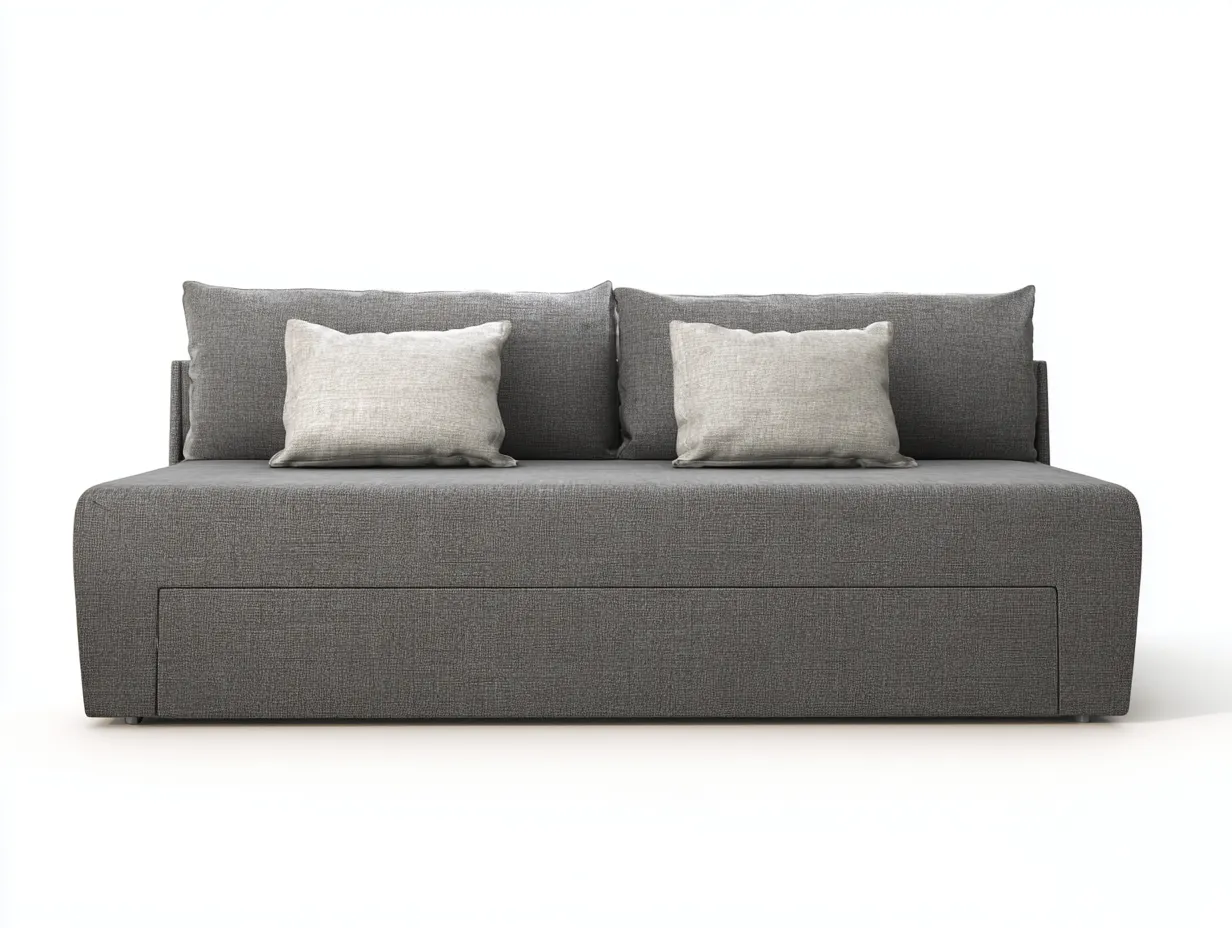 Zweisitzer Sofa-Stoff-180x92x86 cm-Grau-Modernes Sofa-Roomupbase