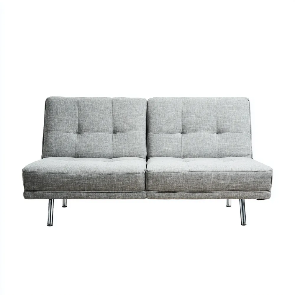 2-Sitzer-Sofa Stoff 180x85x75 cm – Hellgrau – Modernes Design-Carveavero