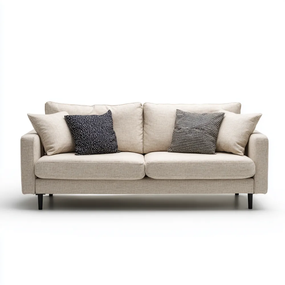 2-Sitzer-Sofa Stoff 180x85x75 cm – Beige – Modernes Design-Carveavero