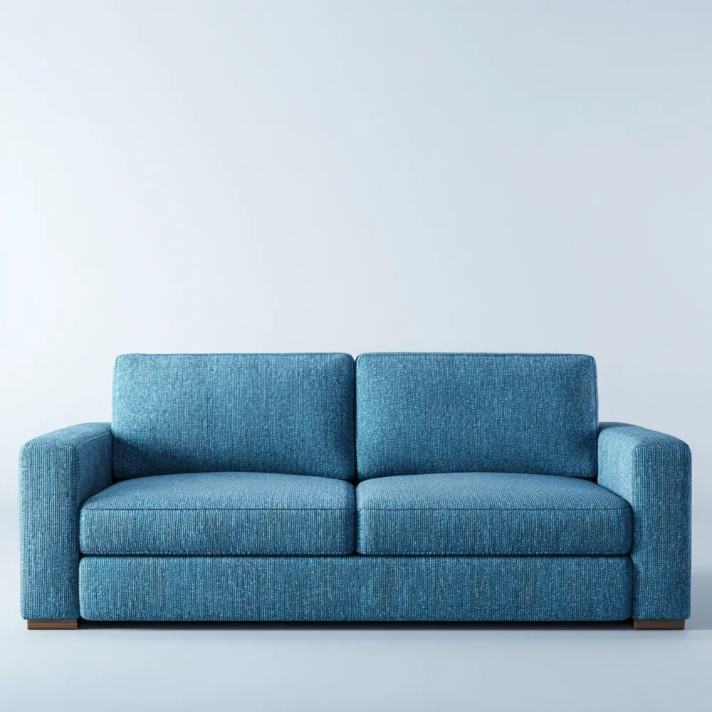 2-Sitzer-Sofa Stoff 150x85x80 cm – Blau – Zeitgenössisches Design-Carveavero