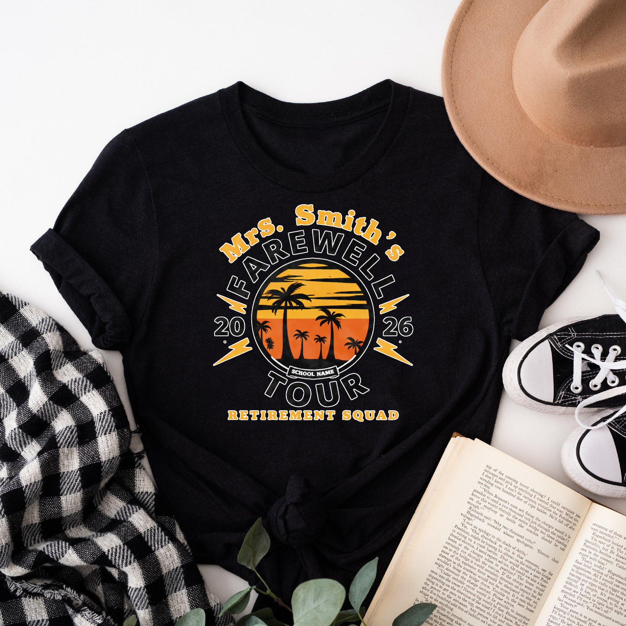 Clottya Mrs Smiths Farewell Tour Retirement Squad T-shirt Summer Vacation Outfit