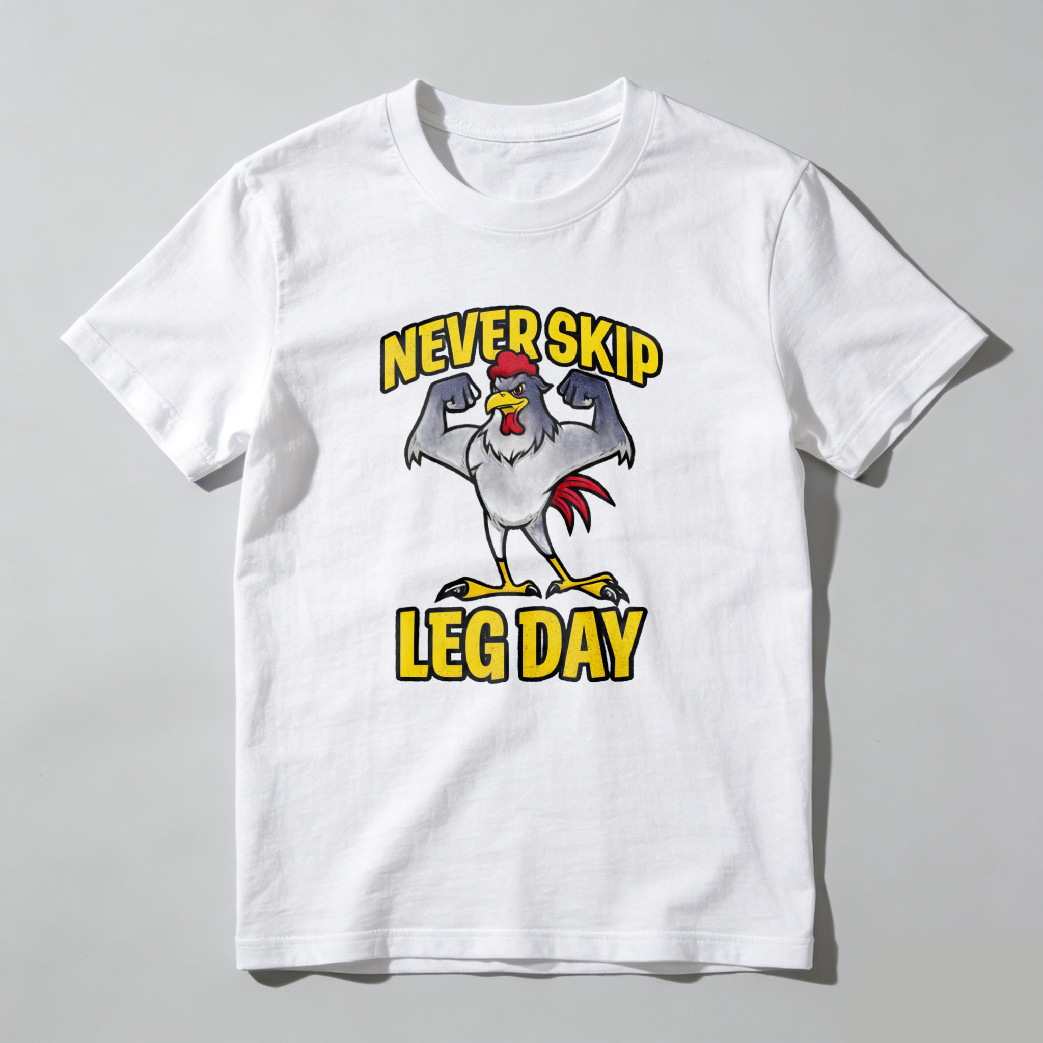 CLOTTYA Never Skip Leg Day T Shirt Workout Fitness Apparel For Men And Women