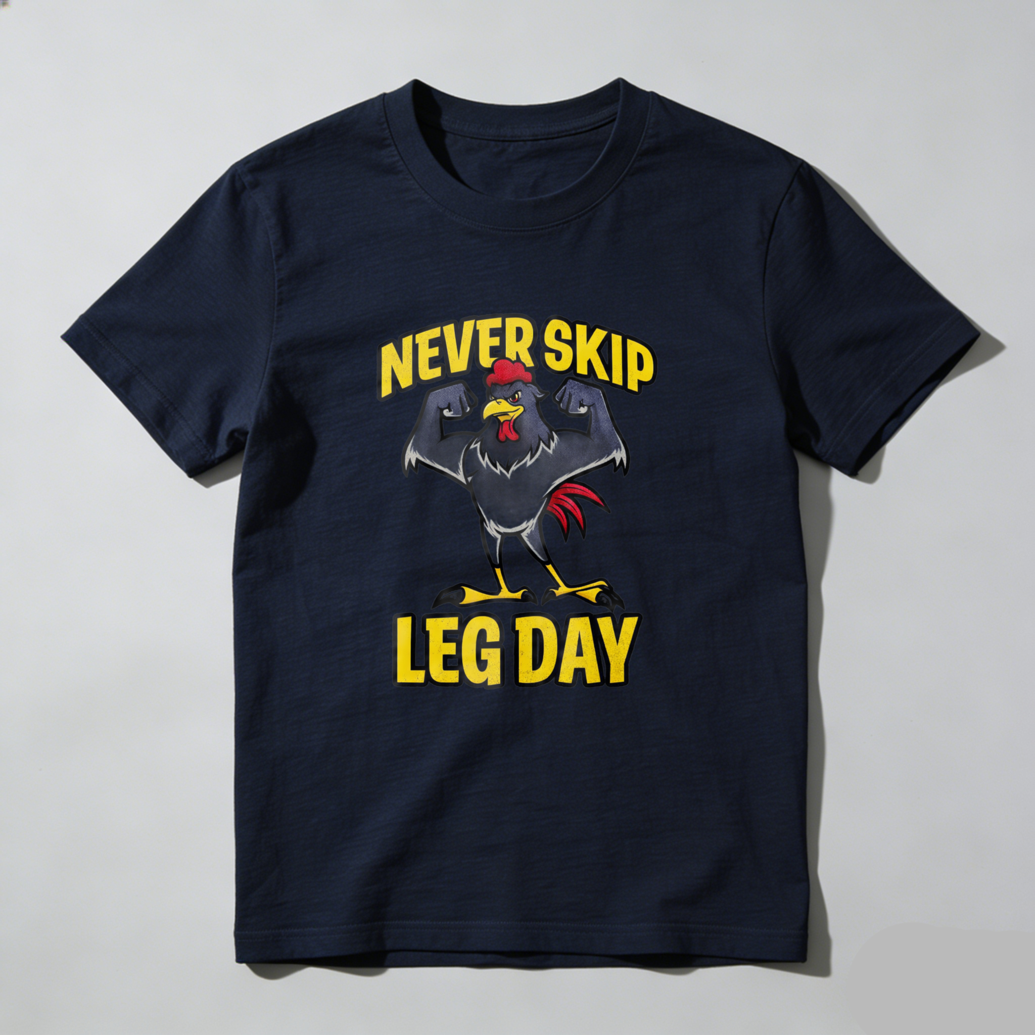 CLOTTYA Never Skip Leg Day T Shirt Workout Fitness Apparel For Men And Women