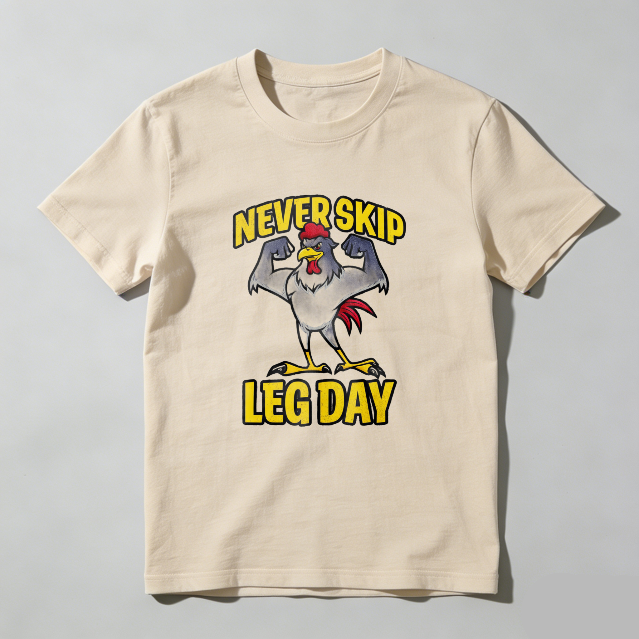 CLOTTYA Never Skip Leg Day T Shirt Workout Fitness Apparel For Men And Women