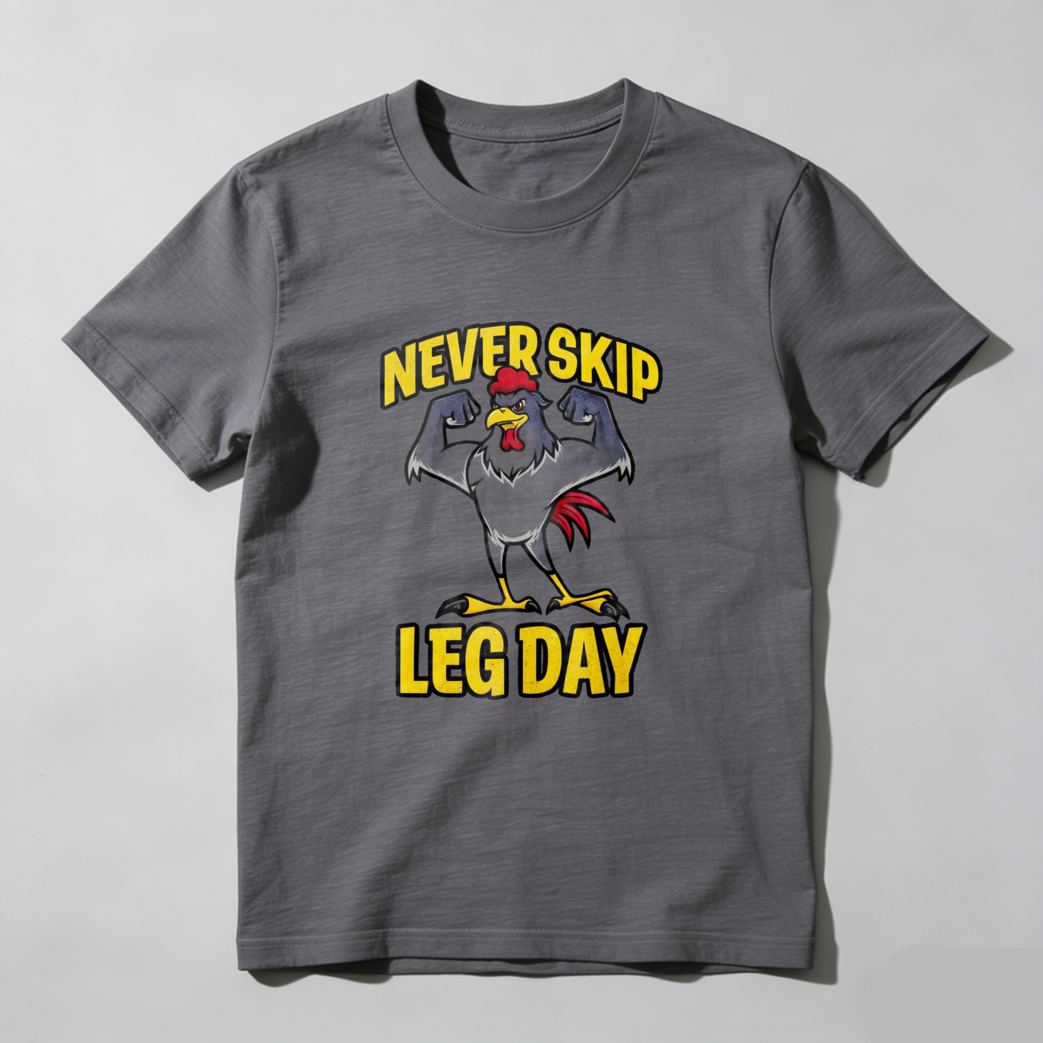 CLOTTYA Never Skip Leg Day T Shirt Workout Fitness Apparel For Men And Women