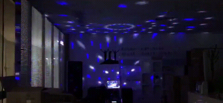 Dazzling strobe effect demo