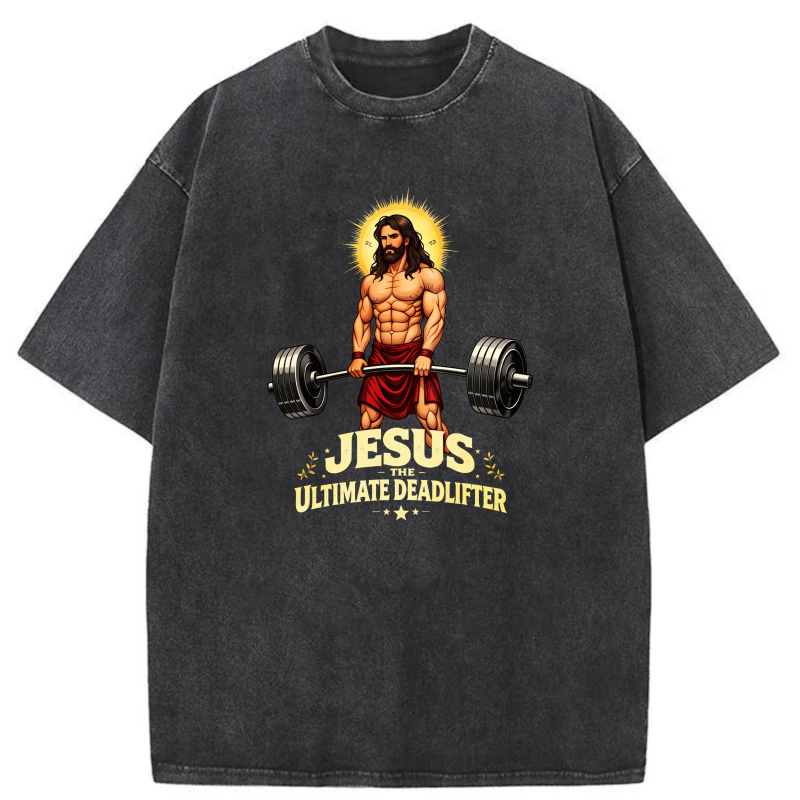 Clottya Unisex Washable T-shirt  The Ultimate Deadlifter(1)