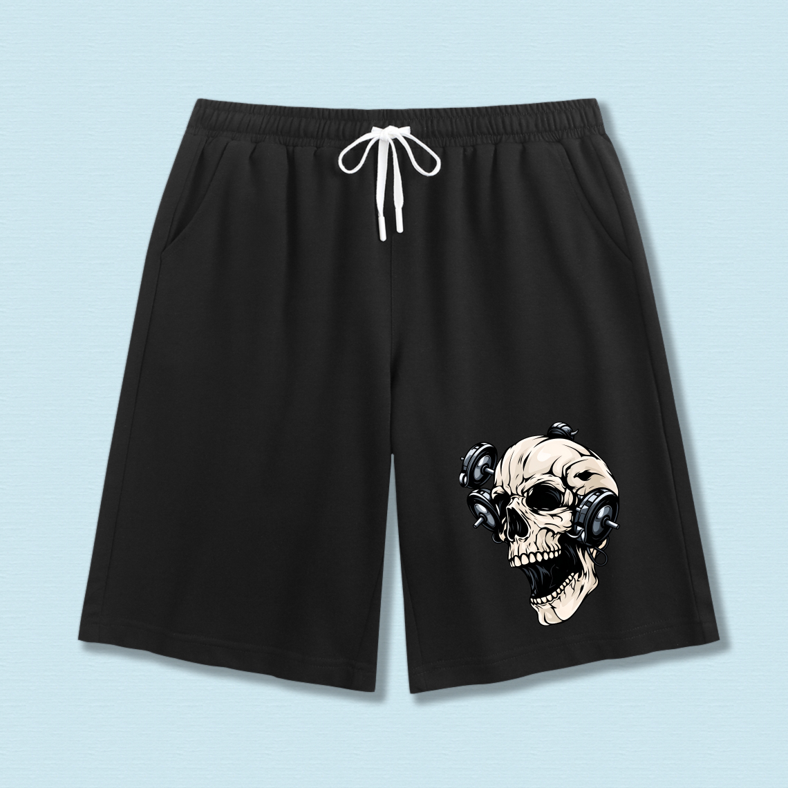 Clottya Skull With Headphones Design Shorts
