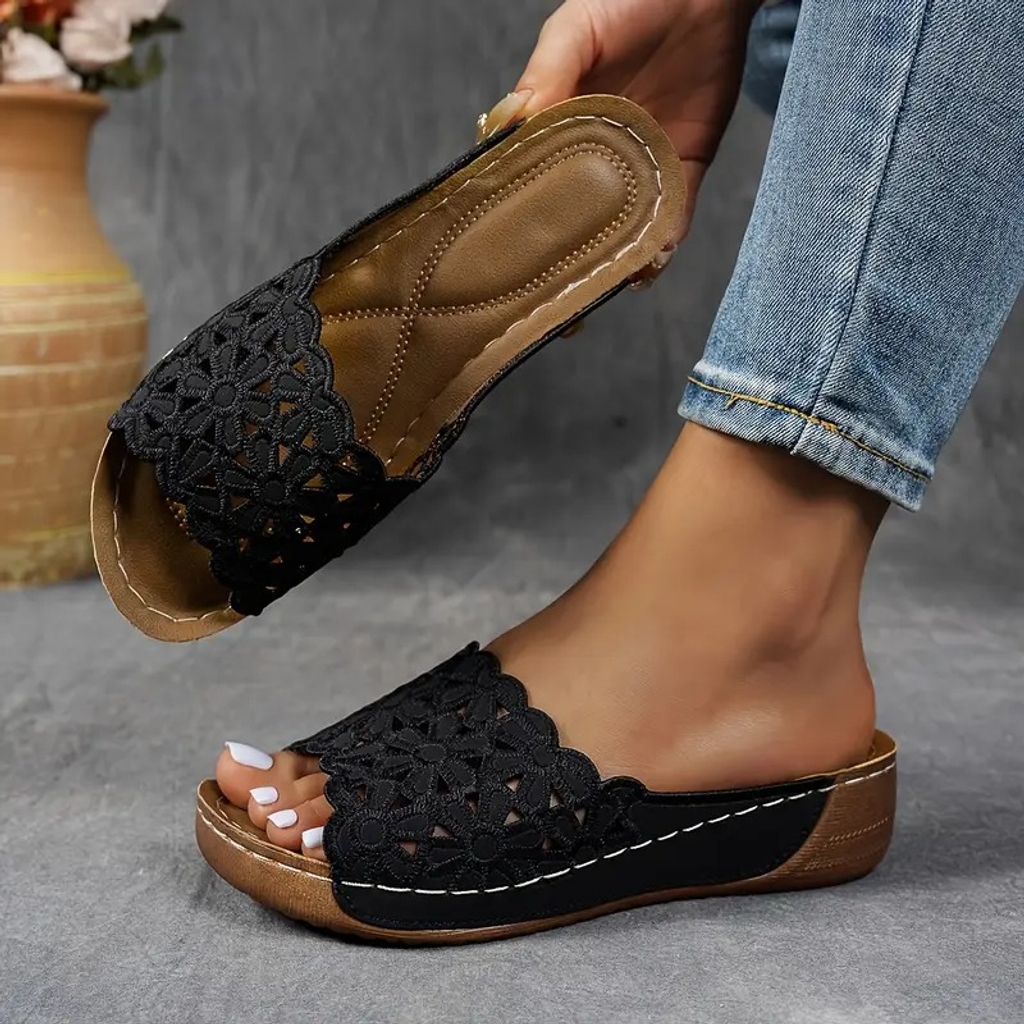 💥Hot Special Discount 70% OFF💥Breathable orthopedic open-toe slippers for women. with soft cushioning. Arch support