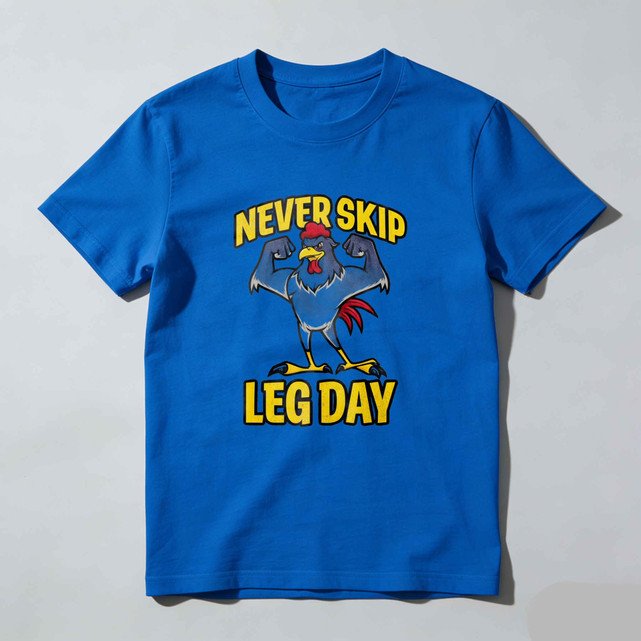 CLOTTYA Never Skip Leg Day T Shirt Workout Fitness Apparel For Men And Women