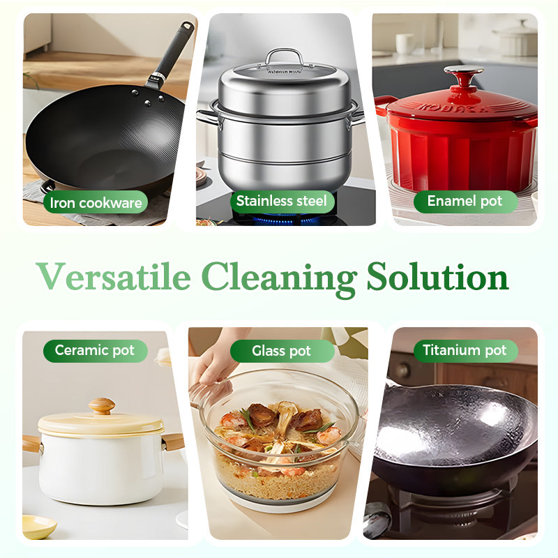 Versatile multi-cookware cleaning demo