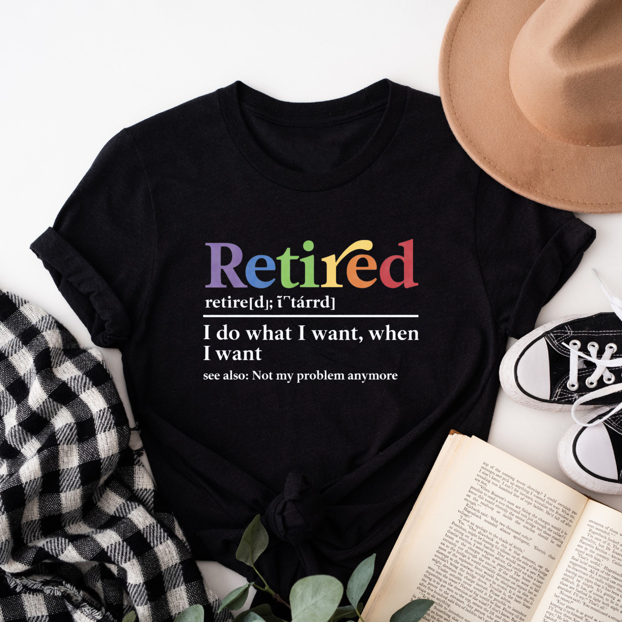 Clottya Retired Definition T-shirt Summer Casual Wear