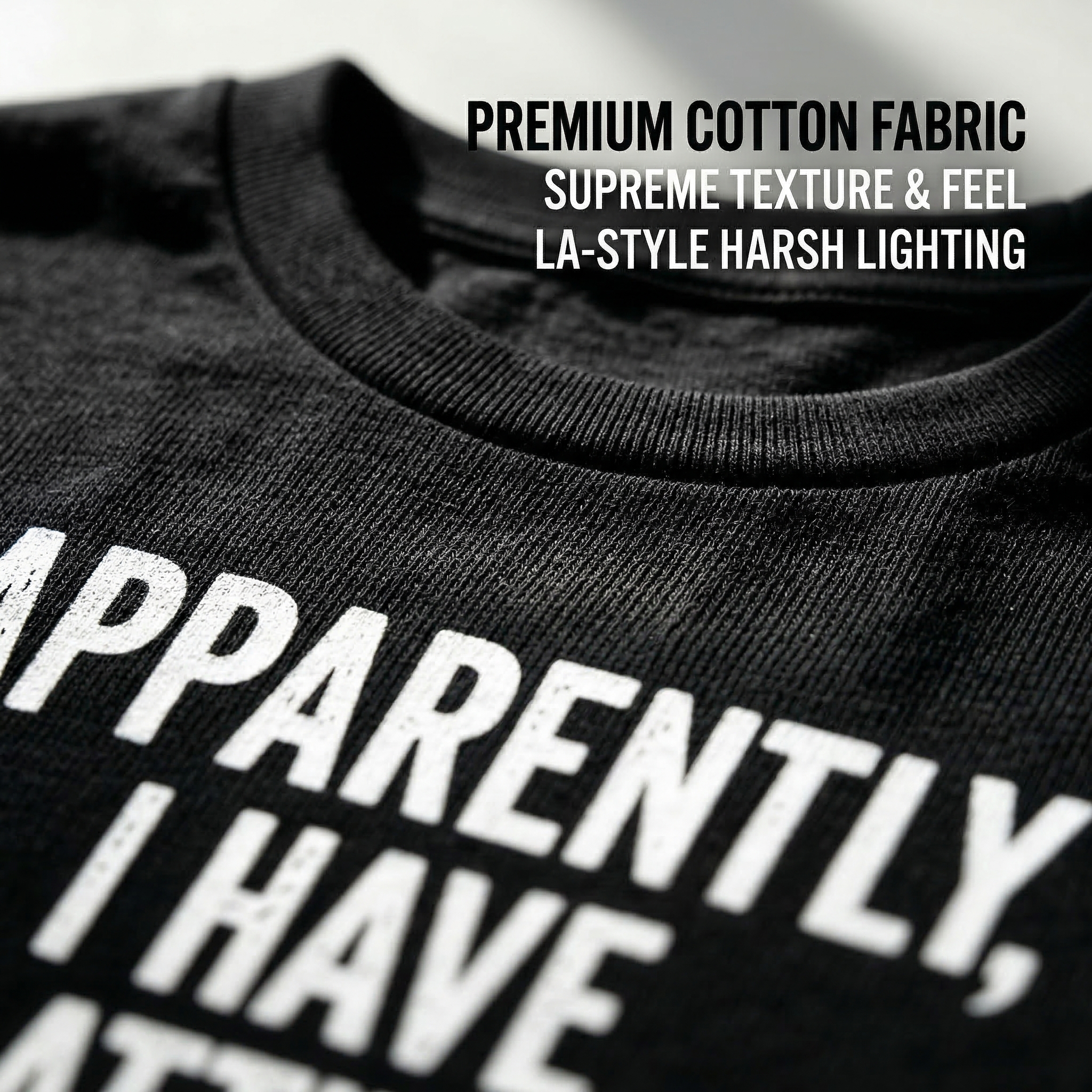 TEECURENT Apparently I Have An Attitude Who Fucking Knew Pure Cotton Short Sleeve T Shirt